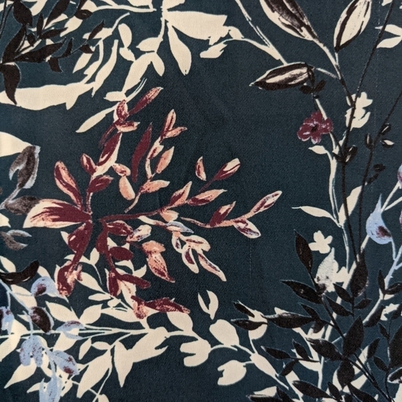 𝅺parker silk blouse v neck floral xs - Picture 6 of 16